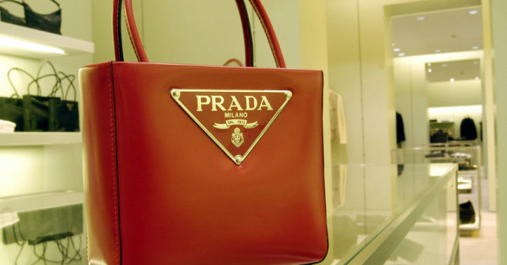 ROME - JANUARY 20: A bestseller handbag is on display inside the Prada store on Via Condotti January 20, 2003 in Rome, Italy. (Photo by Franco Origlia/Getty Images)